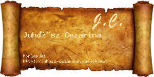 Juhász Cezarina névjegykártya